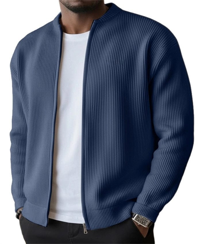 Mason Ribbed Zip Cardigan