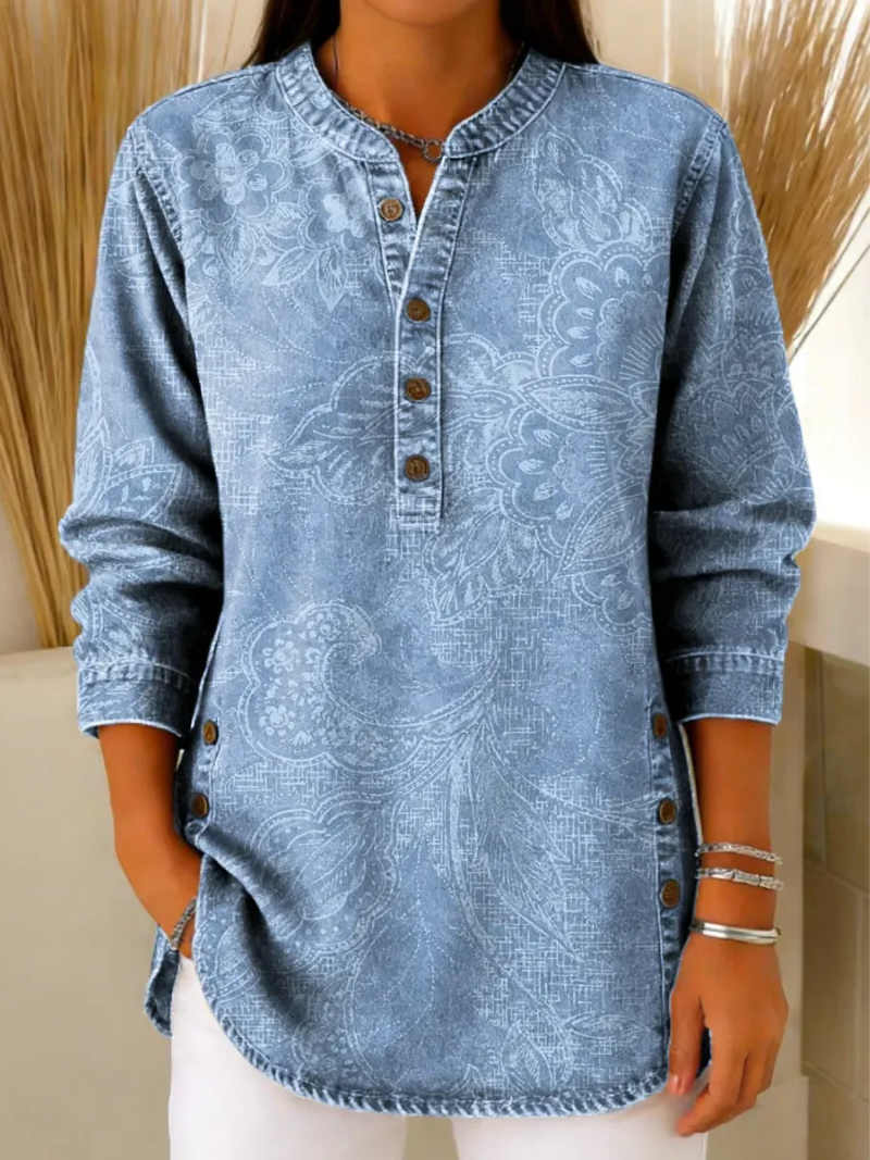 Zaria – Elegant Button Blouse