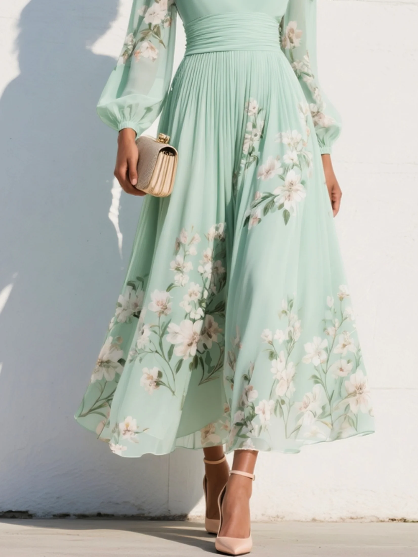 LUMIRA FLORAL MIDI DRESS