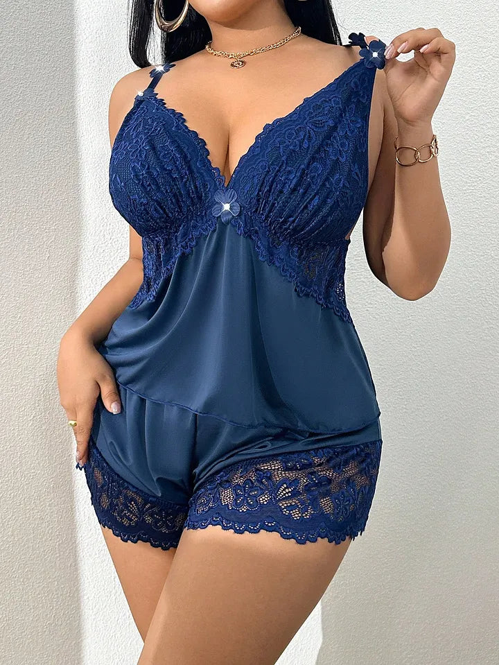 Elegant Lace Pajama Set💞