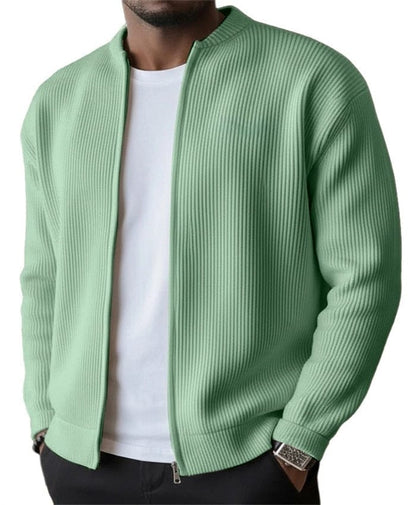 Mason Ribbed Zip Cardigan