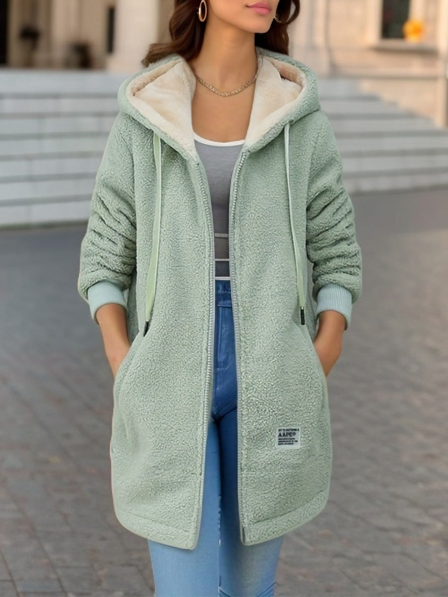 Women's Warm and Thick Faux Lambswool Winter Coat