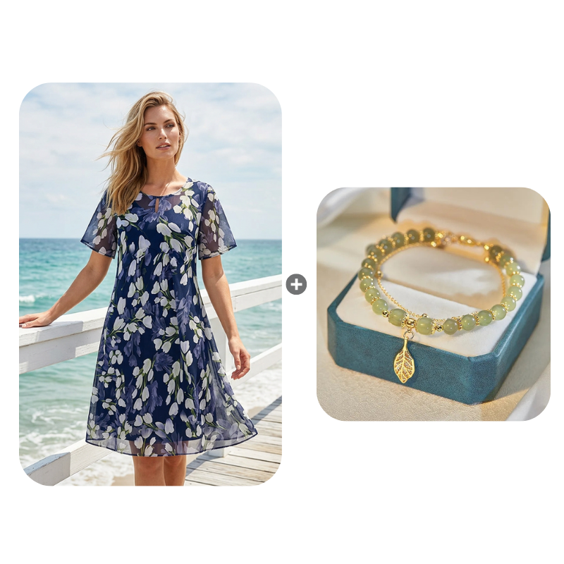 SAVANNAH FLORAL CHIFFON DRESS