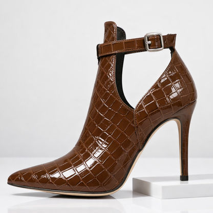 Valencia Croc-Heel Booties