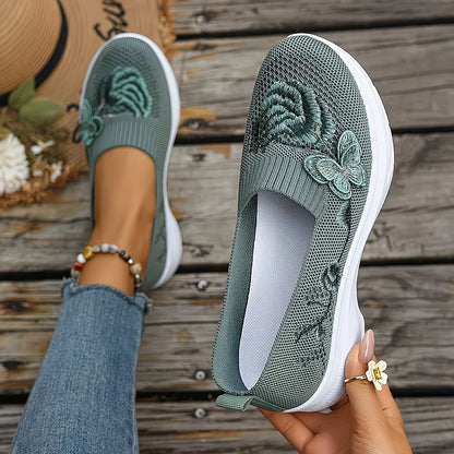 VELMORA BUTTERFLY EMBROIDERED LOAFERS