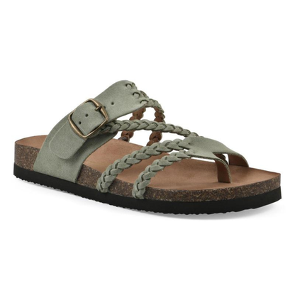 ADRIANA I BRAIDED CORK SANDALS