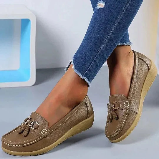 CLAIRE LEATHER LOAFERS