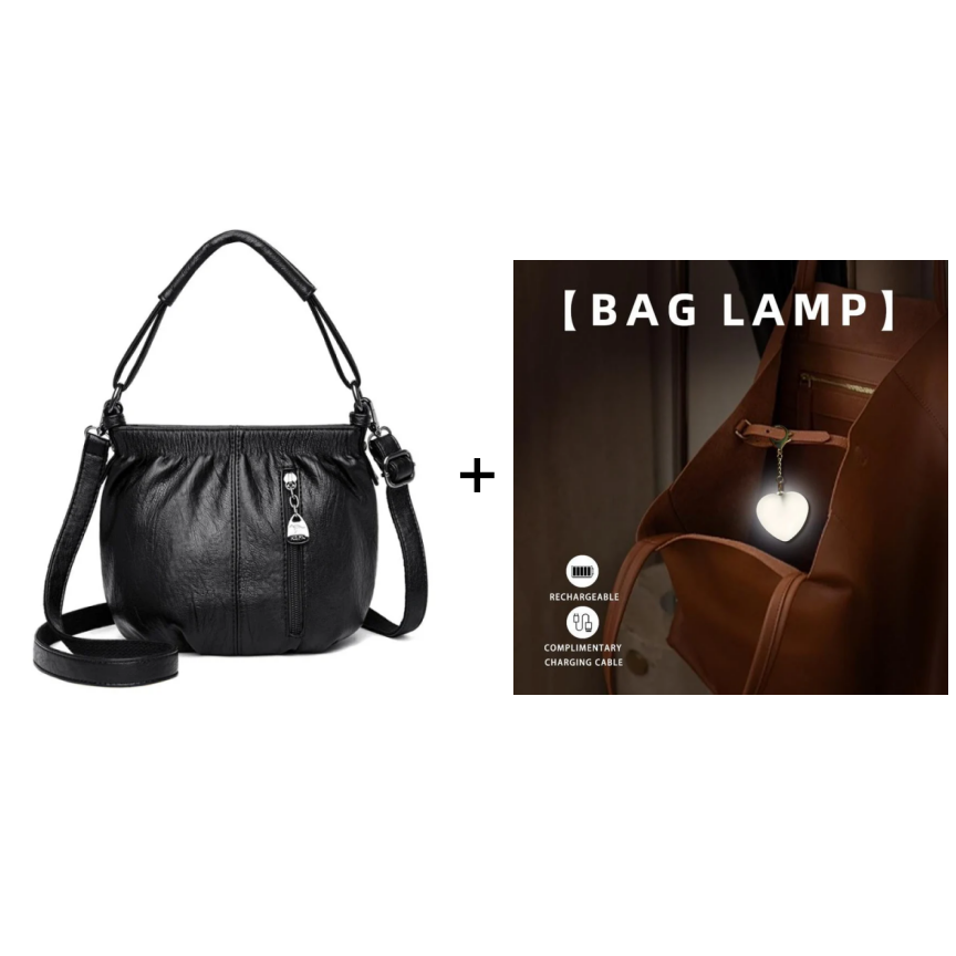Sofia Leather Bucket Bag