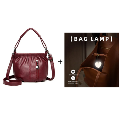 Sofia Leather Bucket Bag