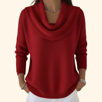 MADELINE COLLARED ELEGANCE SWEATER