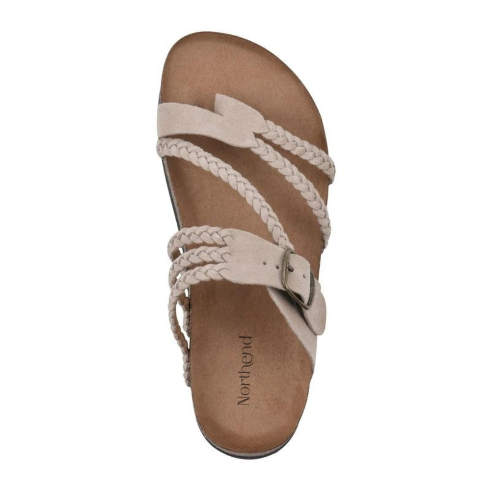 ADRIANA I BRAIDED CORK SANDALS
