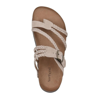 ADRIANA I BRAIDED CORK SANDALS