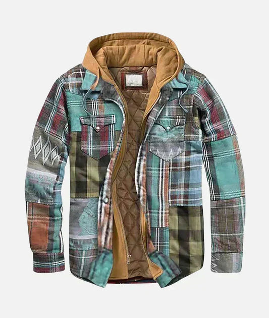 Checkered Patchwork Jacket