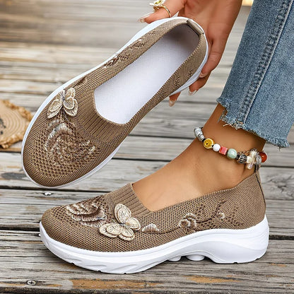 VELMORA BUTTERFLY EMBROIDERED LOAFERS