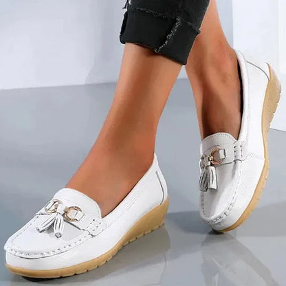 CLAIRE LEATHER LOAFERS
