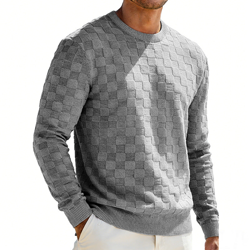 Soren Checkerboard Casual Sweatshirt