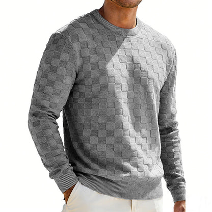 Soren Checkerboard Casual Sweatshirt