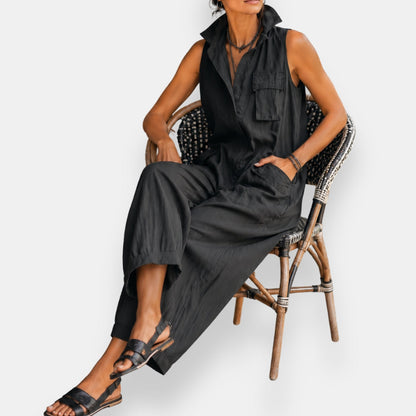 HARPER SLEEVELESS JUMPSUIT