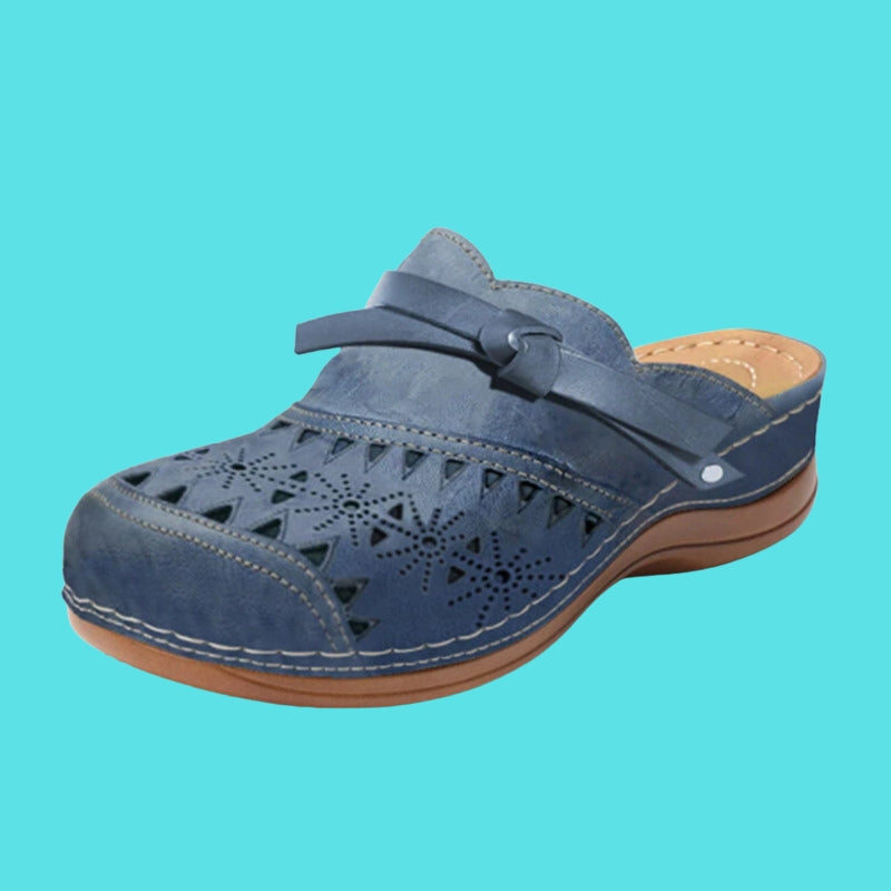 ELORIA BOW CUTOUT FLAT MULES