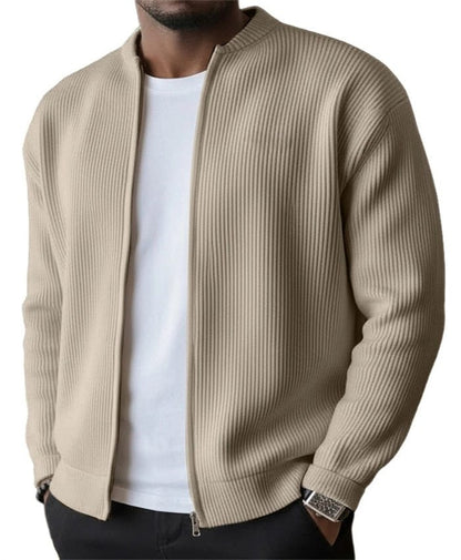 Mason Ribbed Zip Cardigan