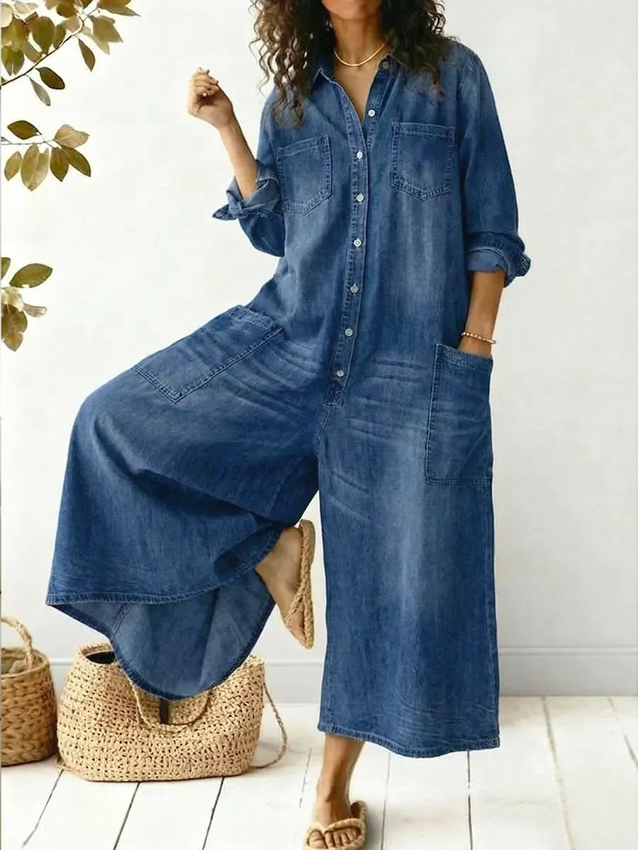Casual Cotton Jumpsuit