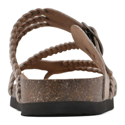 ADRIANA I BRAIDED CORK SANDALS