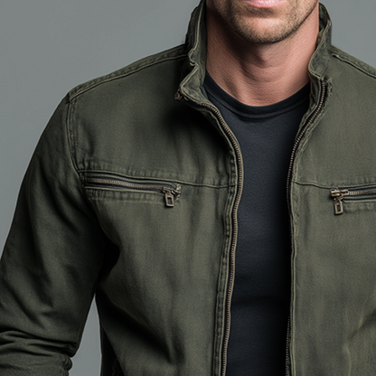 BRAXTON COTTON ZIP JACKET