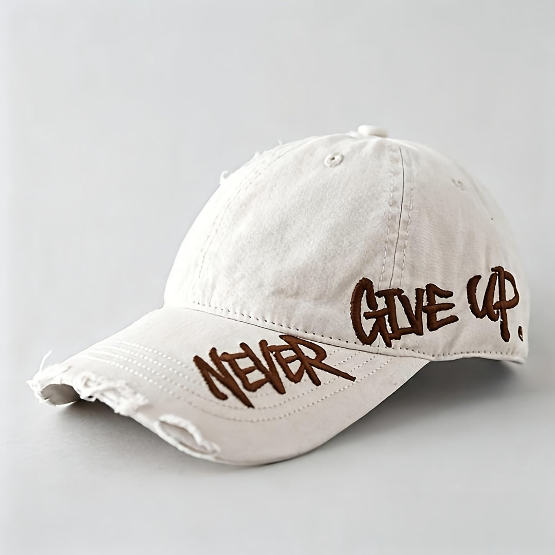 Never Give Up Vintage Cap