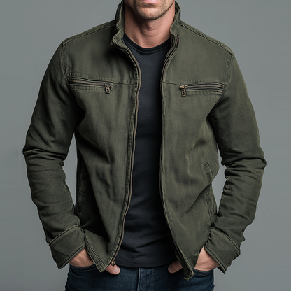 BRAXTON COTTON ZIP JACKET