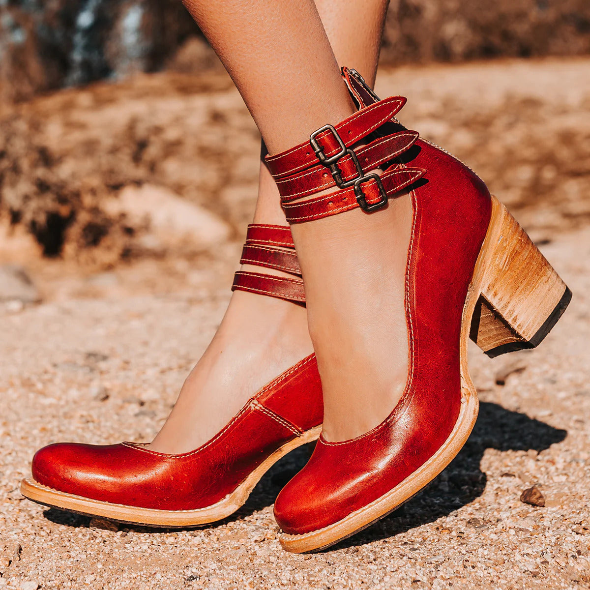 VALORA LEATHER COMFORT HEELS