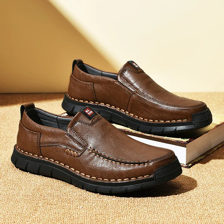 MONTELLO – ELEGANT LEATHER SLIP‑ON SHOES