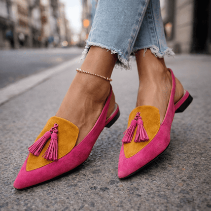 ELIZA TASSEL STRAP SANDALS