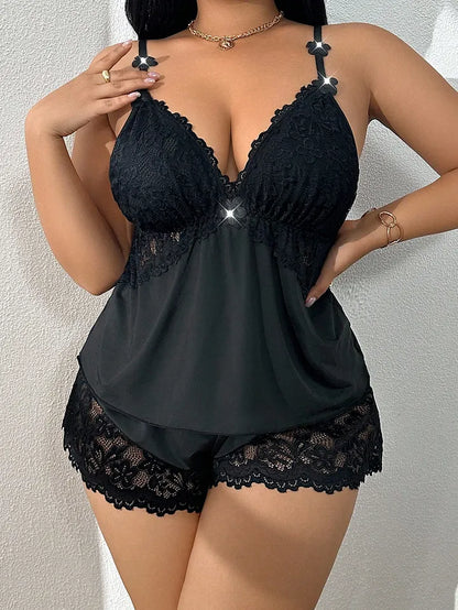 Elegant Lace Pajama Set💞