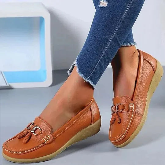 CLAIRE LEATHER LOAFERS