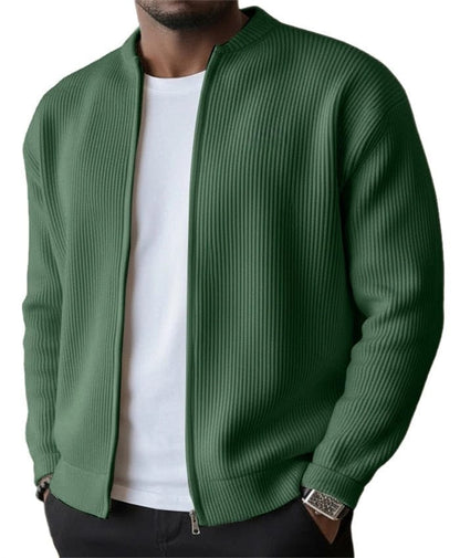 Mason Ribbed Zip Cardigan