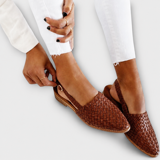 Ethan Woven Backstrap Loafers