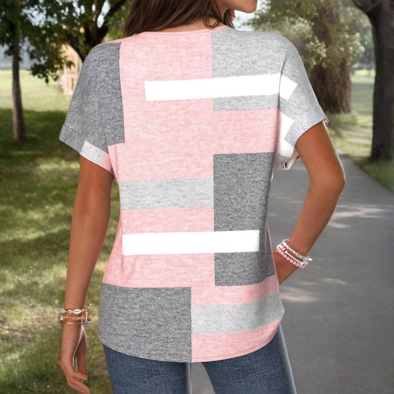 KAVIRA COLORBLOCK CASUAL BLOUSE