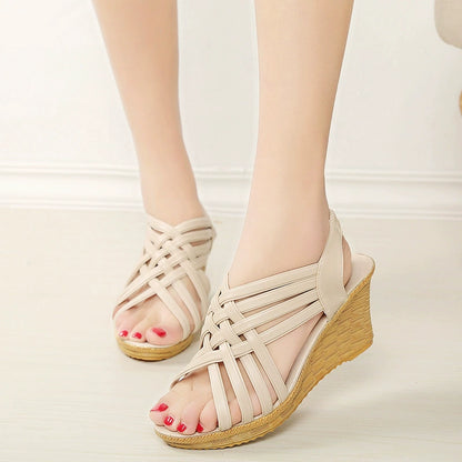 MILA PLATFORM WEDGE SANDALS