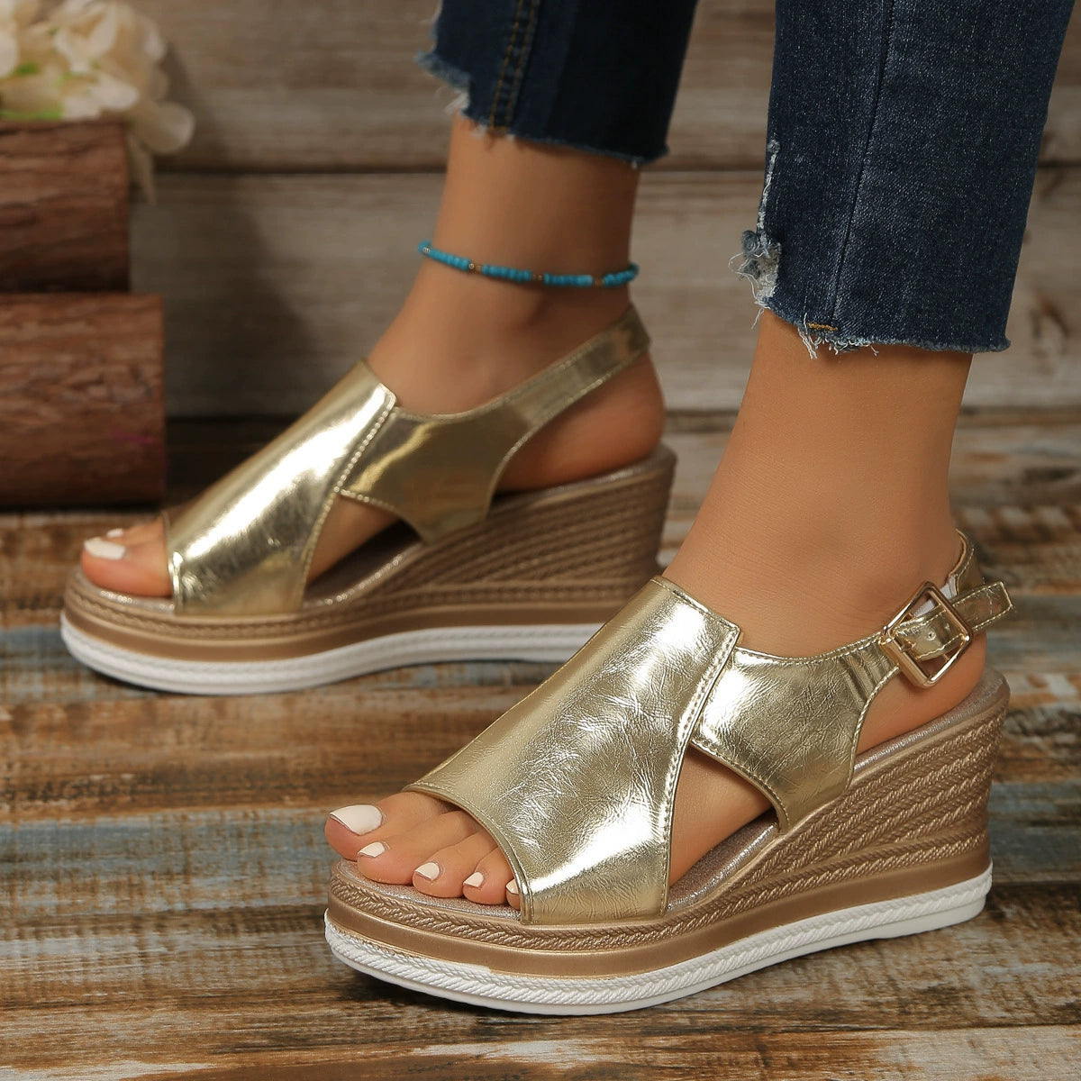 CLARA ORTHOPEDIC WEDGE SANDALS