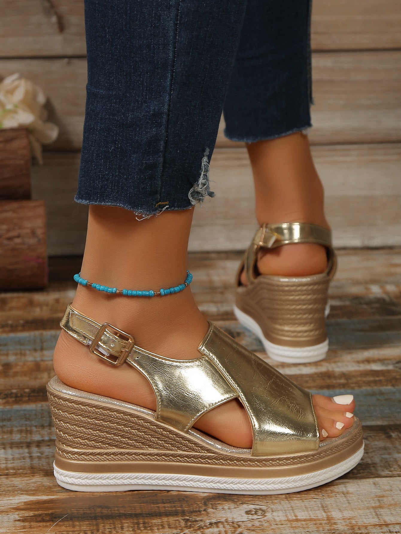 CLARA ORTHOPEDIC WEDGE SANDALS