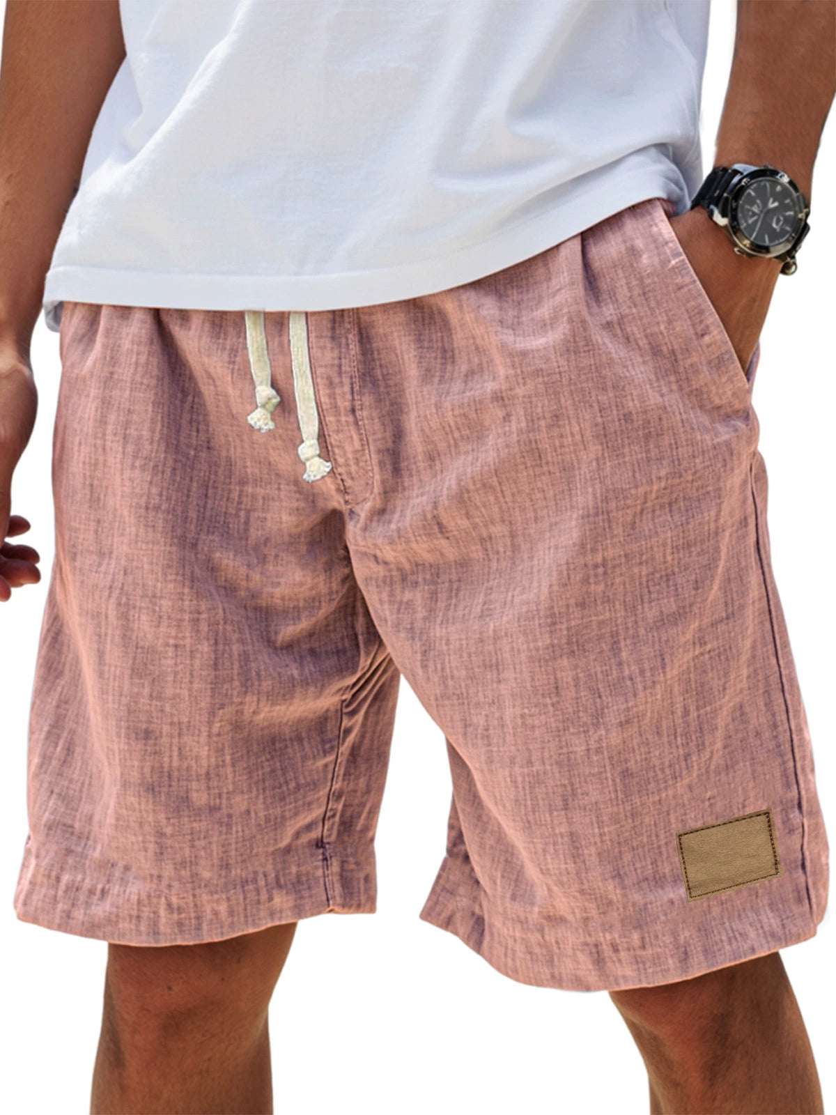 HUDSON LINEN DRAWSTRING SHORTS