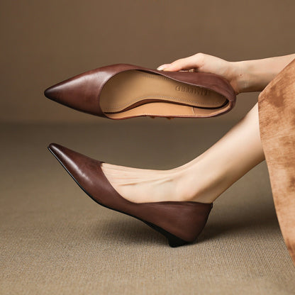 Arla Leather Flats