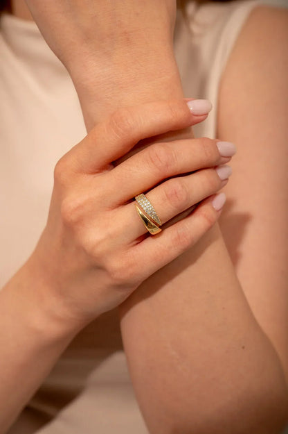 AURORA SPARKLING STONE RING