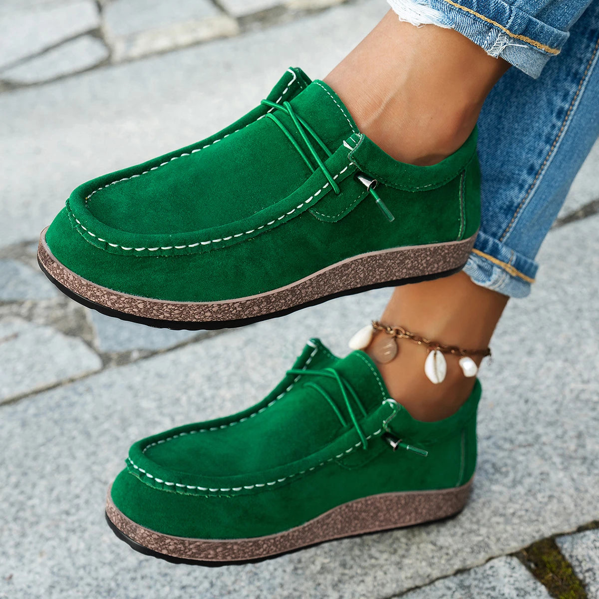 Elodie Retro Canvas Flats for Sensitive Feet