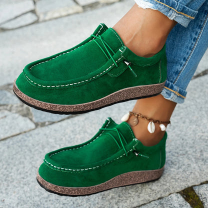 Elodie Retro Canvas Flats for Sensitive Feet