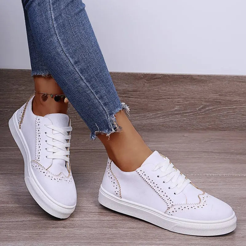 Women's Suede Lace-Up Sneakers