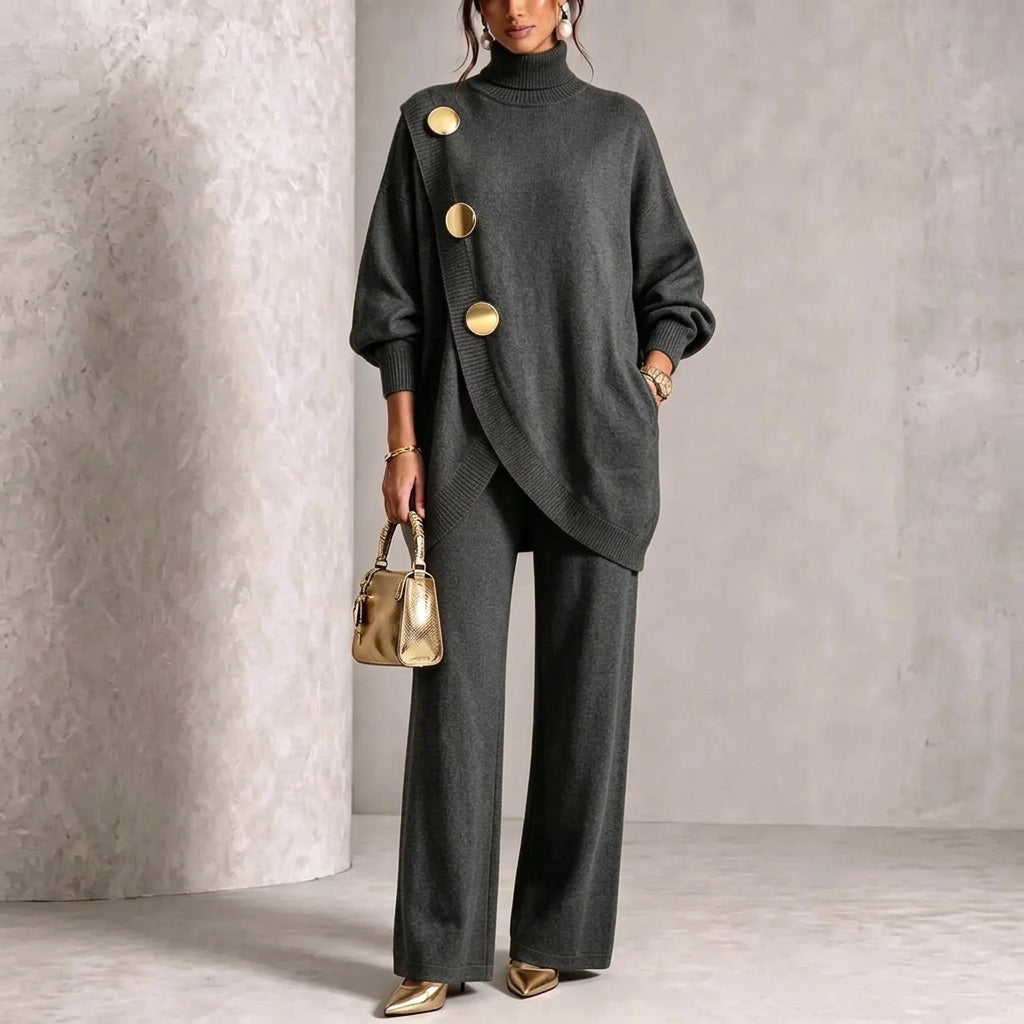 Women's Elegant Two-Piece Knit Set