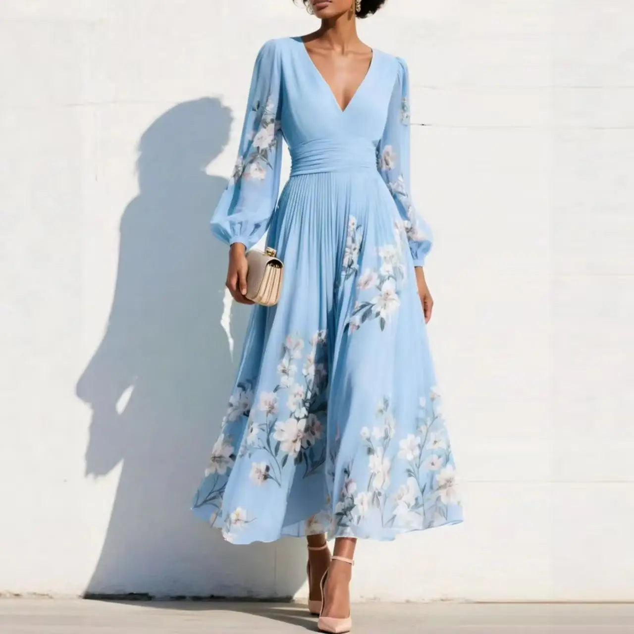LUMIRA FLORAL MIDI DRESS
