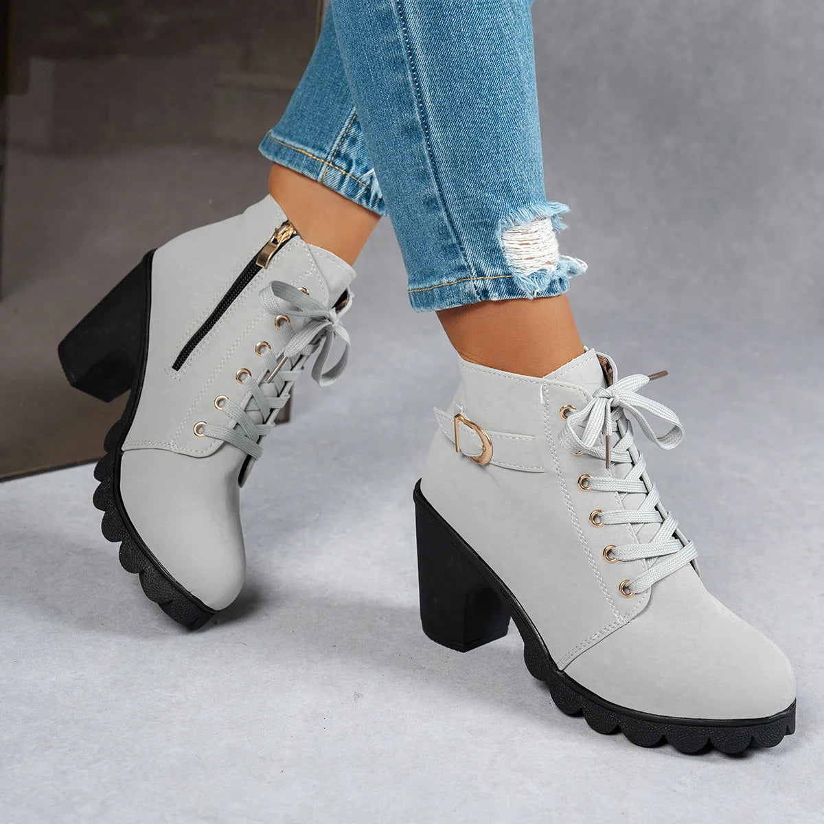 Sienna Lace-Up Boots