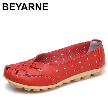 Amelie Breathable Leather Loafers for Sensitive Feet